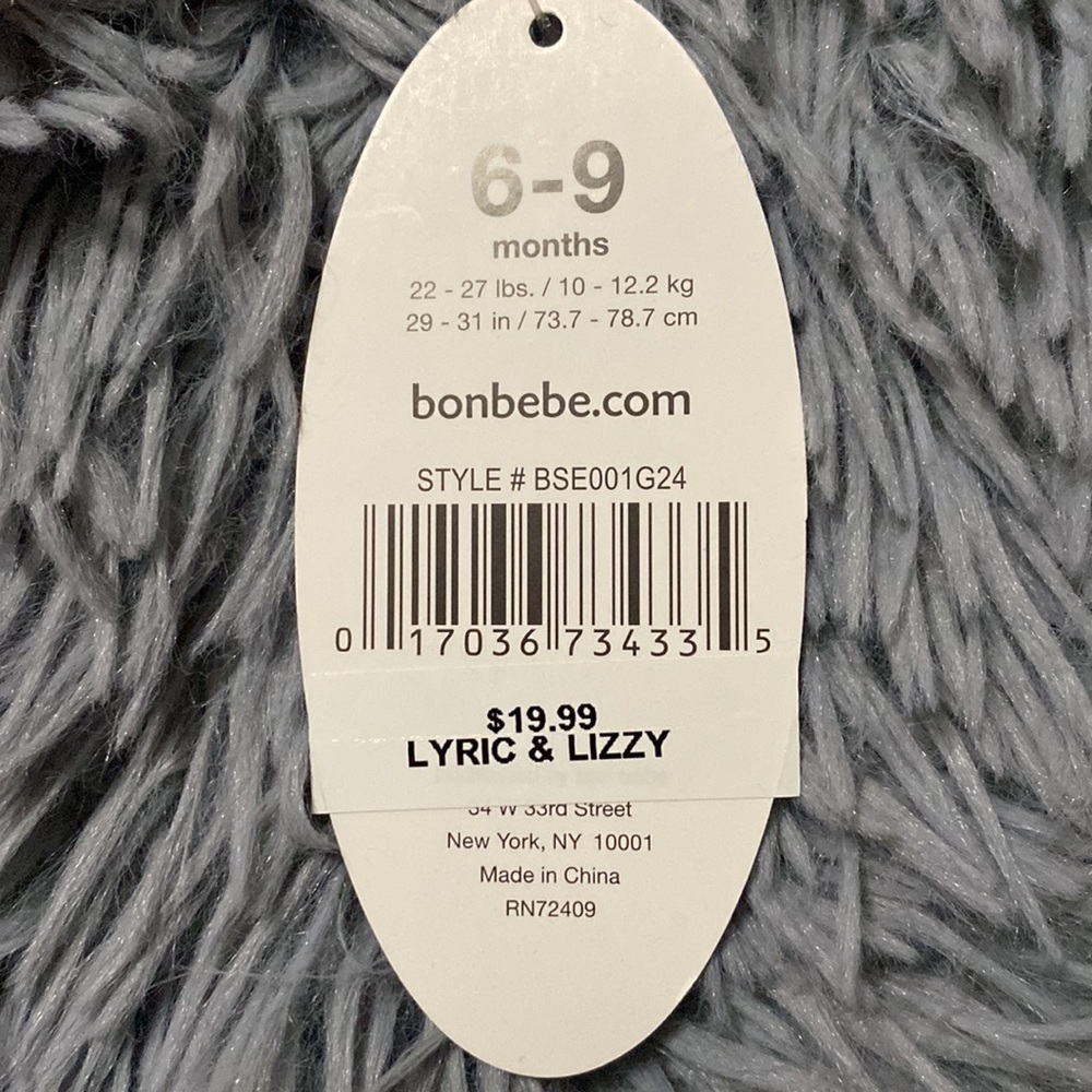 Bon bébé pink panda baby dress 6/9mos. *NWT - Picture 3 of 3